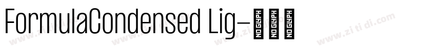FormulaCondensed Lig字体转换